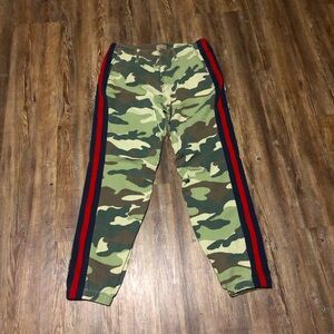 Mother The No Zip Misfit Pants Women's 27 Girl Boy Etc in Camouflage Wash Jogger